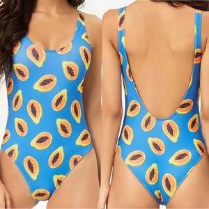 Forever 21 Papaya One Piece Bathing Suit